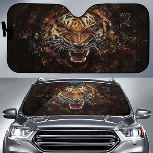 Tiger Angry Car Auto Sun Shades 172609 - YourCarButBetter