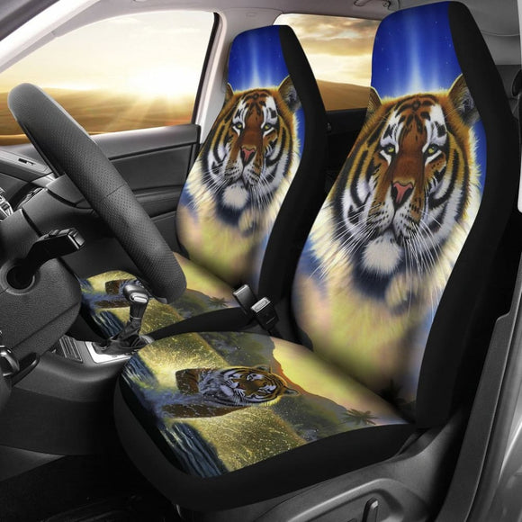 Tiger Art Animal Car Seat Covers Amazing Gift Ideas 210101 - YourCarButBetter