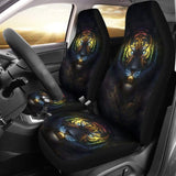 Tiger Art Design Animals Fantasy Car Seat Covers 210203 - YourCarButBetter