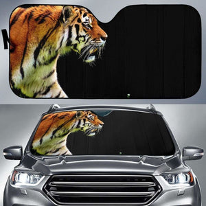 Tiger Black Hd 5K Car Sun Shade 172609 - YourCarButBetter