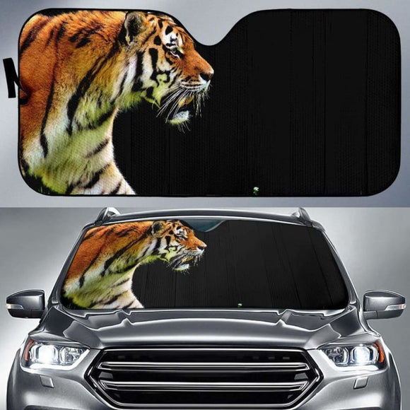 Tiger Black Hd 5K Car Sun Shade 172609 - YourCarButBetter