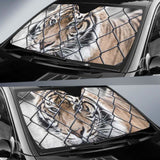 Tiger Cage Zoo Captive Hd 5K Car Sun Shade 172609 - YourCarButBetter