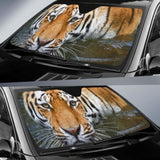 Tiger Close Up Zoo Hd Car Sun Shade 172609 - YourCarButBetter