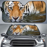 Tiger Close Up Zoo Hd Car Sun Shade 172609 - YourCarButBetter