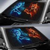 Tiger Fire And Ice Car Sun Shades 172609 - YourCarButBetter