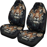 Tiger Flower Car Seat Covers Amazing Gift Ideas 210101 - YourCarButBetter