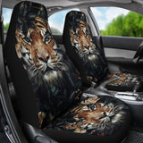 Tiger Flower Car Seat Covers Amazing Gift Ideas 210101 - YourCarButBetter