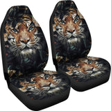 Tiger Flower Car Seat Covers Amazing Gift Ideas 210101 - YourCarButBetter