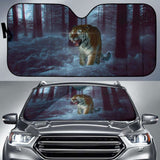 Tiger Predator Forest Surreal Fantasy 4K 8K Car Sun Shade 172609 - YourCarButBetter