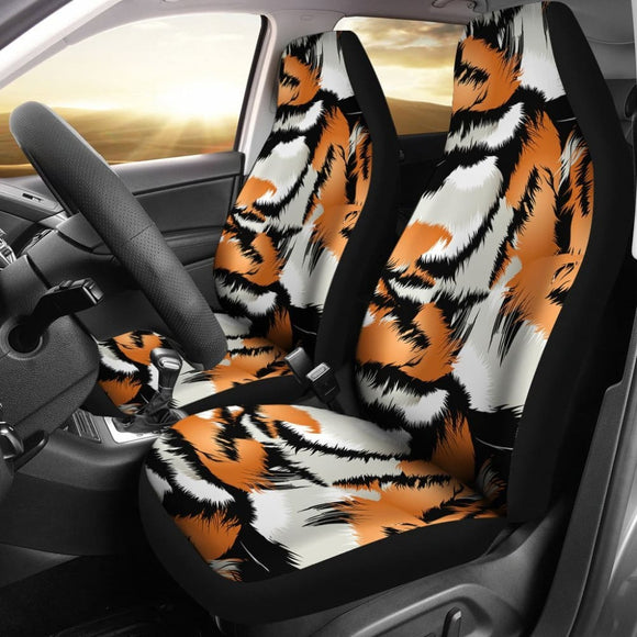 Tiger Print Car Seat Covers 174510 - YourCarButBetter