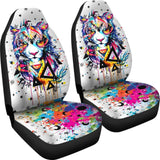 Tiger Watercolor Painting Car Seat Covers 174510 - YourCarButBetter