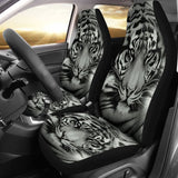 Tiger White Animal Car Seat Covers 174510 - YourCarButBetter