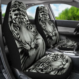 Tiger White Animal Car Seat Covers 174510 - YourCarButBetter