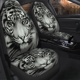 Tiger White Animal Car Seat Covers 174510 - YourCarButBetter