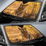 Tiger With Dangerous Silence Car Auto Sun Shades 212503 - YourCarButBetter