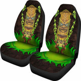 Tiki Green Smoke Car Seat Covers Amazing 105905 - YourCarButBetter
