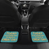 Today Is A Good Day To Have A Great Day Retro Fishing Car Floor Mats 182417 - YourCarButBetter