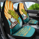 Today Is A Good Day To Have A Great Day Retro Fishing Car Seat Covers 182417 - YourCarButBetter