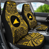 Tokelau Car Seat Cover - Tokelau Coat Of Arms Polynesian Gold Black 105905 - YourCarButBetter