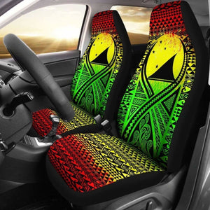 Tokelau Car Seat Cover - Tokelau Flag Polynesian Tattoo Reggae - 9 174914 - YourCarButBetter