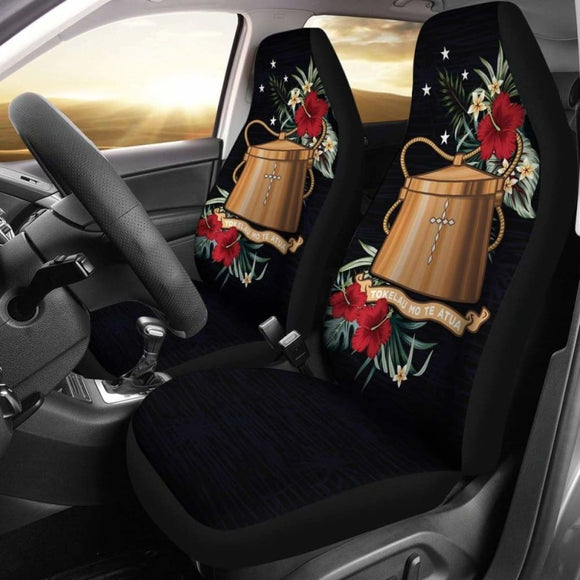 Tokelau Car Seat Covers - Tokelau Coat Of Arms Hibiscus - 232125 - YourCarButBetter