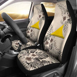 Tokelau Car Seat Covers The Beige Hibiscus (Set Of Two) 7 232125 - YourCarButBetter