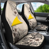 Tokelau Car Seat Covers The Beige Hibiscus (Set Of Two) 7 232125 - YourCarButBetter
