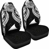 Tokelau Polynesian Car Seat Covers Pride Seal And Hibiscus Black - 232125 - YourCarButBetter
