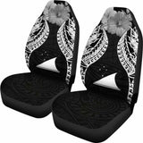 Tokelau Polynesian Car Seat Covers Pride Seal And Hibiscus Black - 232125 - YourCarButBetter
