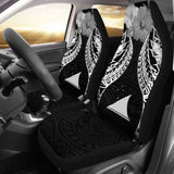 Tokelau Polynesian Car Seat Covers Pride Seal And Hibiscus Black - 232125 - YourCarButBetter