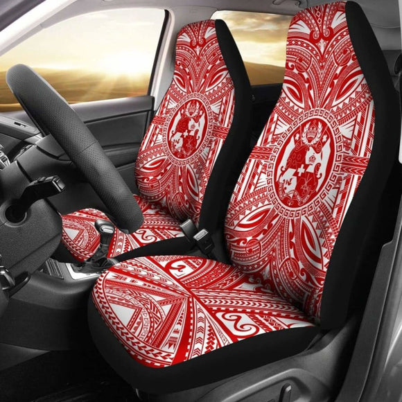 Tonga Car Seat Cover - Tonga Coat Of Arms Polynesian Flag Color 10 181703 - YourCarButBetter