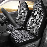 Tonga Car Seat Cover - Tonga Coat Of Arms Polynesian Tattoo Black - 105905 - YourCarButBetter