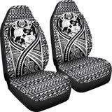 Tonga Car Seat Cover - Tonga Coat Of Arms Polynesian Tattoo Black - 105905 - YourCarButBetter