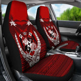 Tonga Car Seat Covers - Tonga Coat Of Arms Coconut Tree - 02 1 181703 - YourCarButBetter