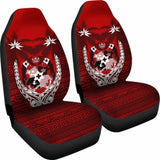Tonga Car Seat Covers - Tonga Coat Of Arms Coconut Tree - 02 1 181703 - YourCarButBetter
