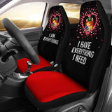 Tonga Car Seat Covers Couple Valentine Everthing I Need (Set Of Two) 181703 - YourCarButBetter