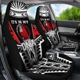 Tonga Car Seat Covers - It’S In My Dna Red Color - 20 181703 - YourCarButBetter