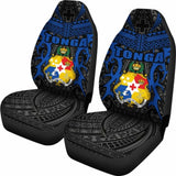 Tonga Car Seat Covers - Kingdom Of Tonga Set Of 2 (Black Blue) 181703 - YourCarButBetter