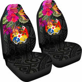 Tonga Car Seat Covers - Polynesian Hibiscus Pattern - 232125 - YourCarButBetter