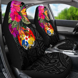 Tonga Car Seat Covers - Polynesian Hibiscus Pattern - 232125 - YourCarButBetter