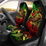 Tonga Car Seat Covers - Reggae Shark Polynesian Tattoo - 102802 - YourCarButBetter