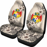 Tonga Car Seat Covers The Beige Hibiscus (Set Of Two) 7 232125 - YourCarButBetter