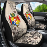Tonga Car Seat Covers The Beige Hibiscus (Set Of Two) 7 232125 - YourCarButBetter