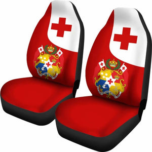 Tonga Flag Car Seat Cover - Coat Of Arms 2 181703 - YourCarButBetter