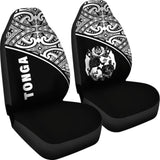 Tonga Polynesian Car Seat Covers - Black Curve - 11 181703 - YourCarButBetter