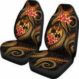 Tonga Polynesian Car Seat Covers - Gold Plumeria - 11 181703 - YourCarButBetter