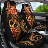 Tonga Polynesian Car Seat Covers - Gold Plumeria - 11 181703 - YourCarButBetter