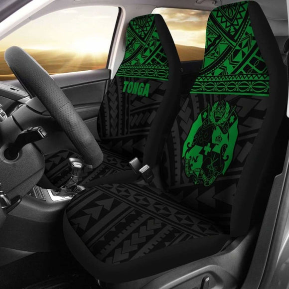 Tonga Polynesian Car Seat Covers Green - 11 181703 - YourCarButBetter