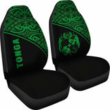 Tonga Polynesian Car Seat Covers - Green Curve - 11 181703 - YourCarButBetter