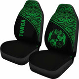 Tonga Polynesian Car Seat Covers - Green Curve - 11 181703 - YourCarButBetter